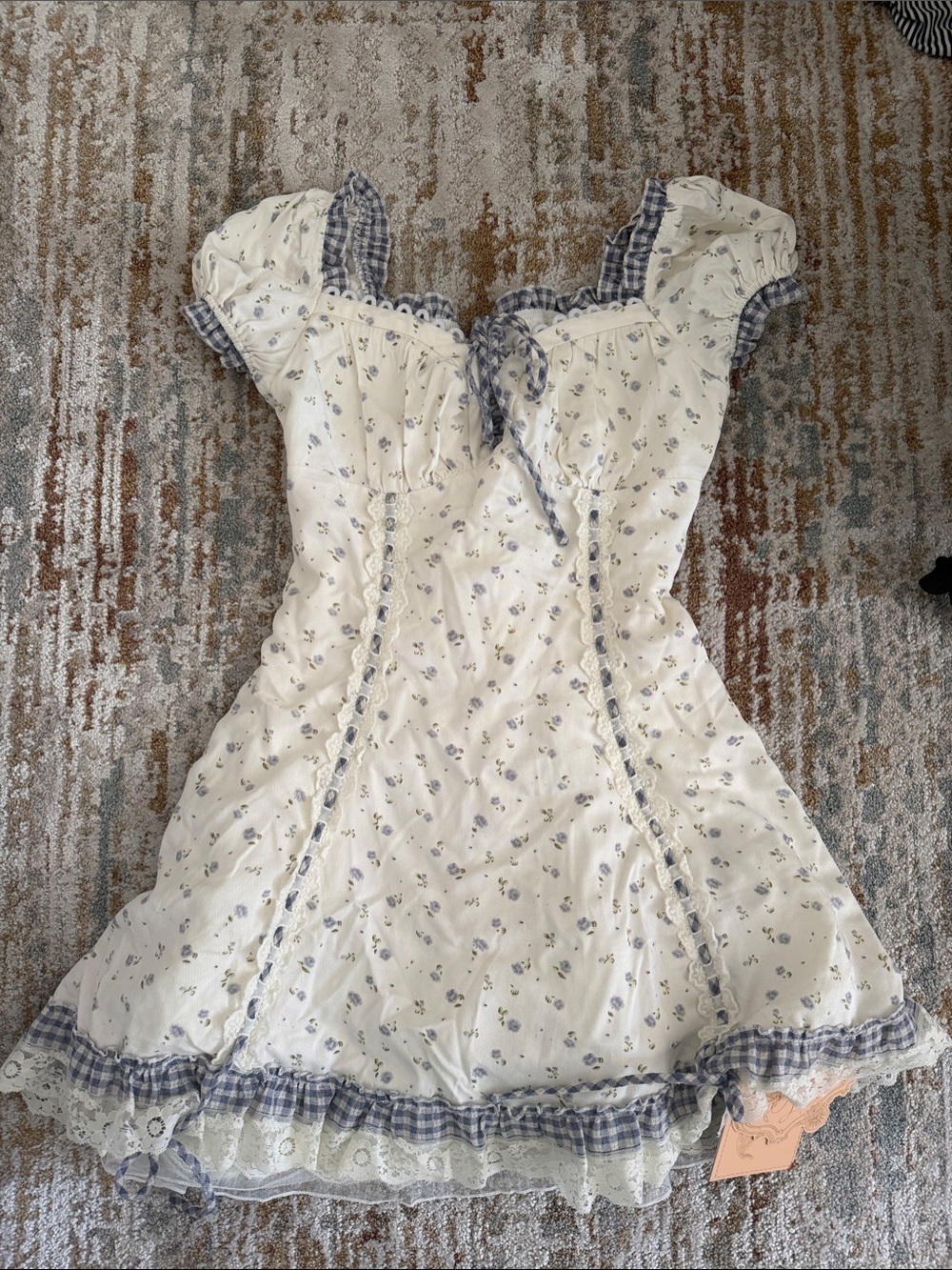 NWT LaceMade Peter Rabbit Dollhouse Mini Dress – Size M brand new, cottagecore